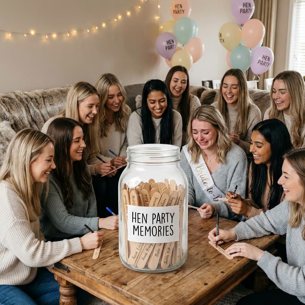 8. The "Date Night" Jar - Hen Party Game