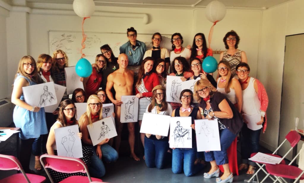 Hen Party Life Drawing Hero